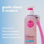 eos Cashmere Shave Oil – Fresh & Cozy, Moisturizing Shave Oil with Shea Butter & Glycerin, Helps Prevents Irritation & Razor Burn, Vegan, 6 fl oz - Image 5