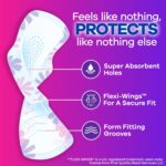 Always Radiant Feminine Pads for Women, Flexfoam Pads with Wings, Size 1, Regular Absorbency, Lightly Scented, 180 Count (6 Packs of 30) - Image 3