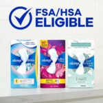 Always Radiant Feminine Pads for Women, Flexfoam Pads with Wings, Size 1, Regular Absorbency, Lightly Scented, 180 Count (6 Packs of 30) - Image 6