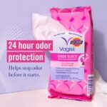 Vagisil Odor Block Daily Freshening Wipes for Feminine Hygiene in Resealable Pouch, Gynecologist Tested & Hypoallergenic, 20 Wipes (Pack of 3) - Image 3