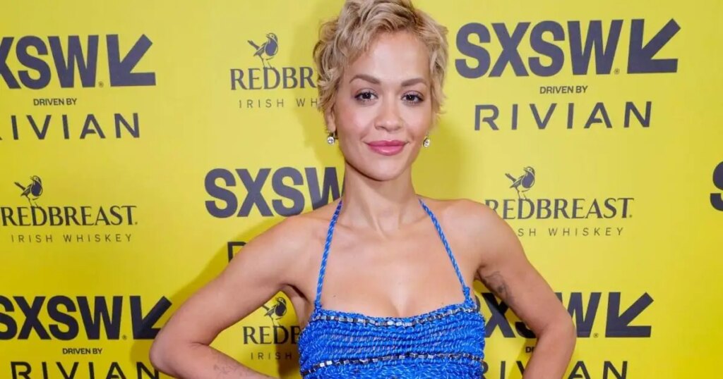 Rita Ora Rocks Micro Minidress With Reverse Corset Detailing
