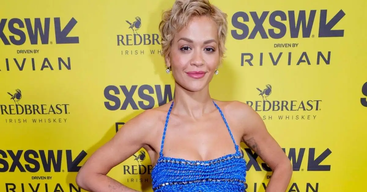 Rita Ora Rocks Micro Minidress With Reverse Corset Detailing