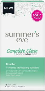 Summer's Eve Douche, Complete Clean, Vaginal Douche for Women to Help Reduce Vaginal Odor, 4.5 oz, 2-Count - Image 2