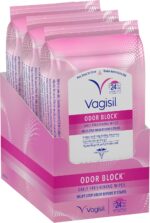 Vagisil Odor Block Daily Freshening Wipes for Feminine Hygiene in Resealable Pouch, Gynecologist Tested & Hypoallergenic, 20 Wipes (Pack of 3) - Image 2